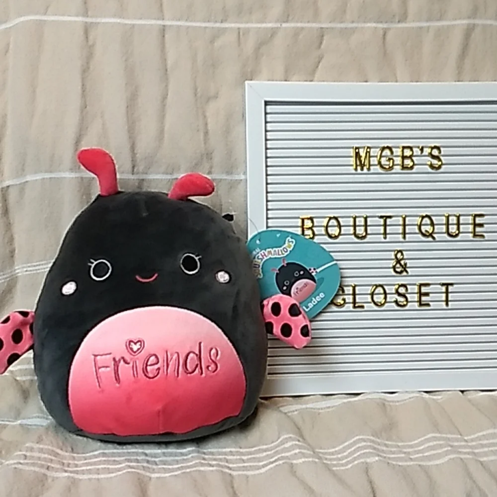 Ladee Ladybug "Friends" Original Squishmallows 10 x 9 inches 5.2.2022 Squishdate - Picture 1 of 5